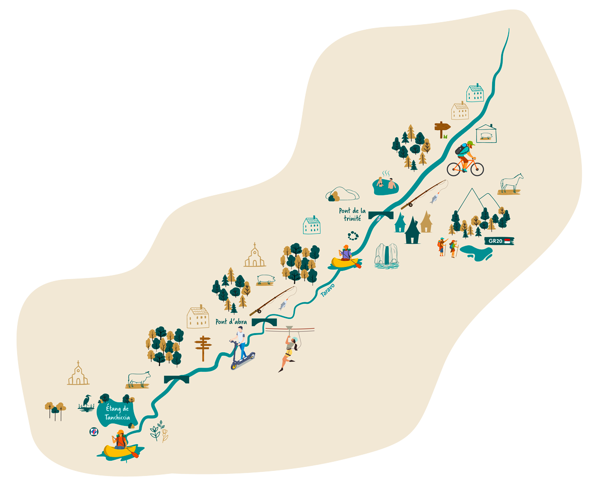 Carte fleuve Taravo