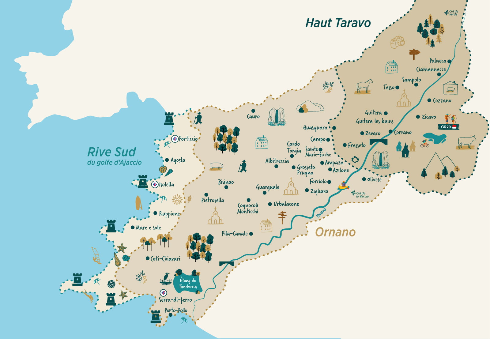 Carte territoire Taravo Ornano